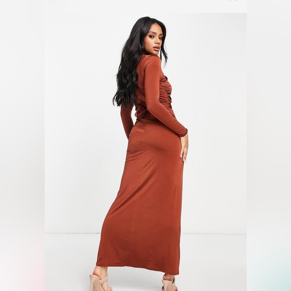 ASOS Rust Maxi Dress - Picture 3 of 6